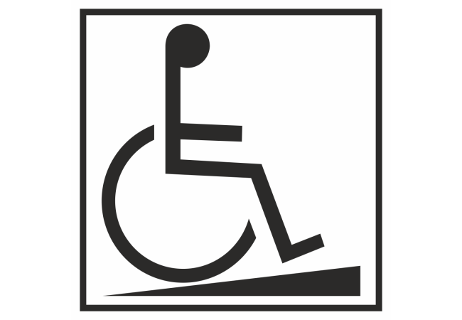 Autocollant Information Accès Handicapé - ref.d10843