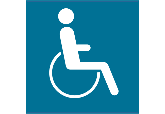 Autocollant Indication Autorisation Handicapés - ref.d6994