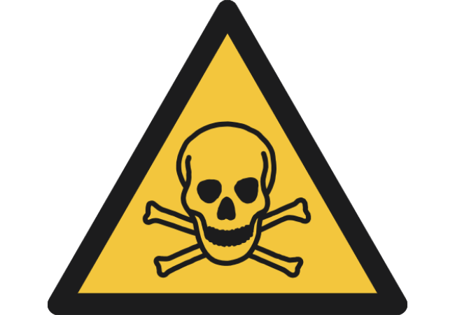 W016- ISO 7010 - Panneau Danger, Matières toxiques