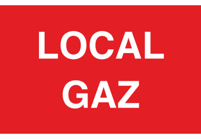 Panneau Local gaz