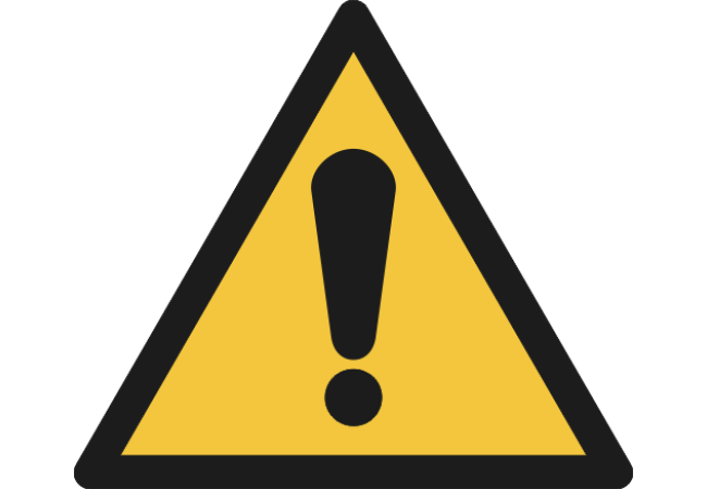 W001- ISO 7010 - Panneau Danger, signal général