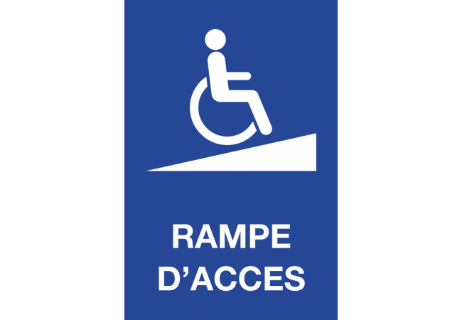 Panneau Rampe d'accès