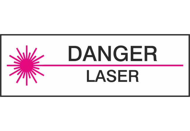 Autocollant Danger Laser