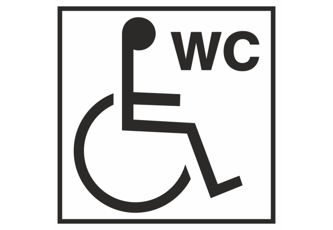 Autocollant Information Wc Handicapé