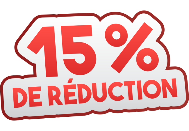 Autocollant Soldes 15% De Réduction