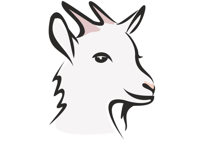 Autocollant Logo Animaux Ferme Chèvre