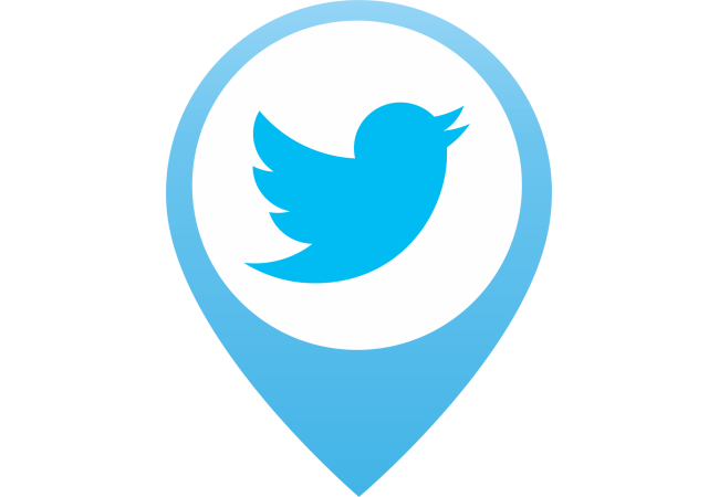 Autocollant Logo Réseau Social Twitter 3