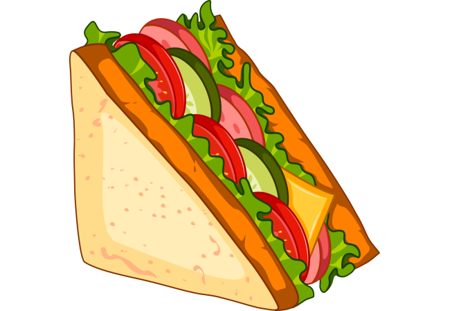 Autocollant Fast Food Sandwich 3