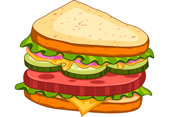 Autocollant Fast Food Sandwich 7