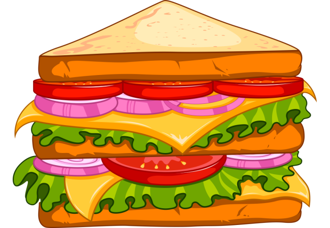 Autocollant Fast Food Sandwich 12