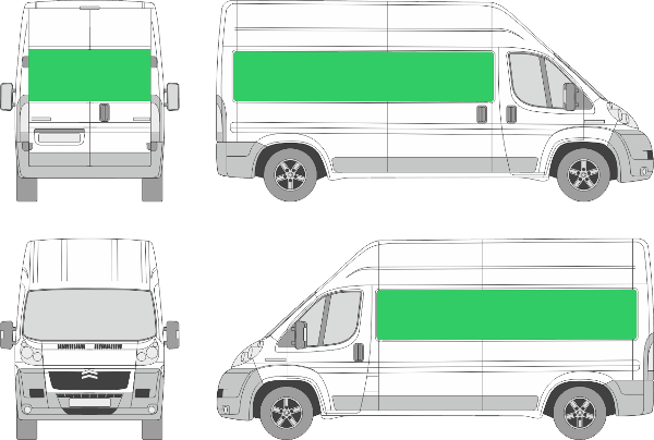 Flocage camionnette utilitaire - ref.kit-utilitaire-forme